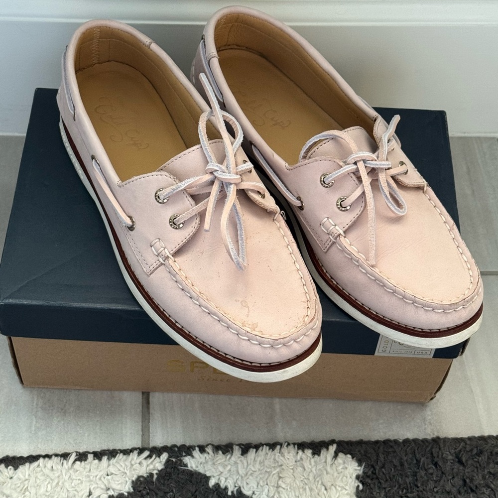 Sperry Gold A/O 2-Eye Rose Boat Shoes